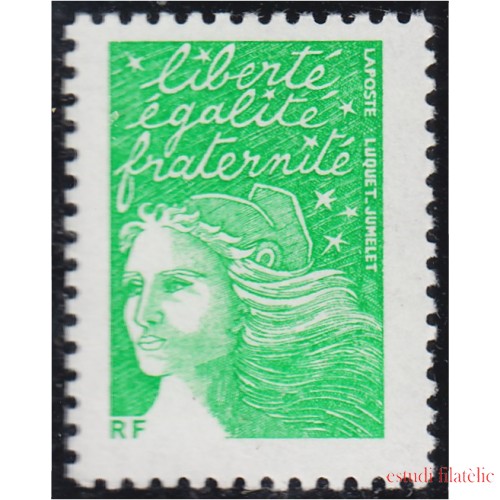 France Francia 3535A 2002 Marianne de Luquet MNH