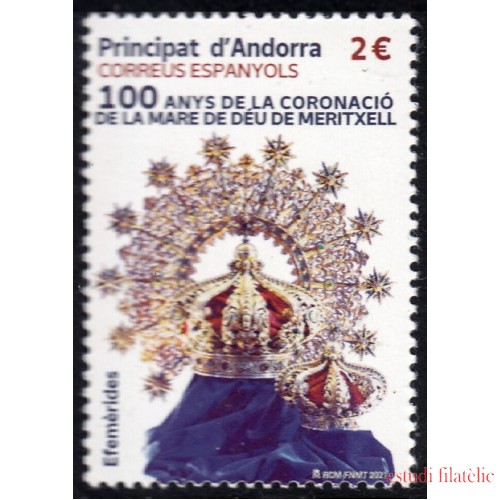 Andorra Española 517 2021 100 Años de La Coronación de Madre de Dios de Meritxel MNH