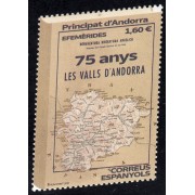 Andorra Española 516 2021 75 Años de Los Valles de Andorra MNH