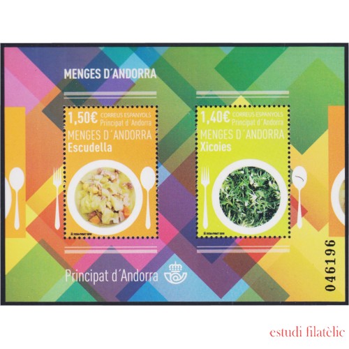 Andorra Española 483 2019 Comidas típicas de Andorra MNH