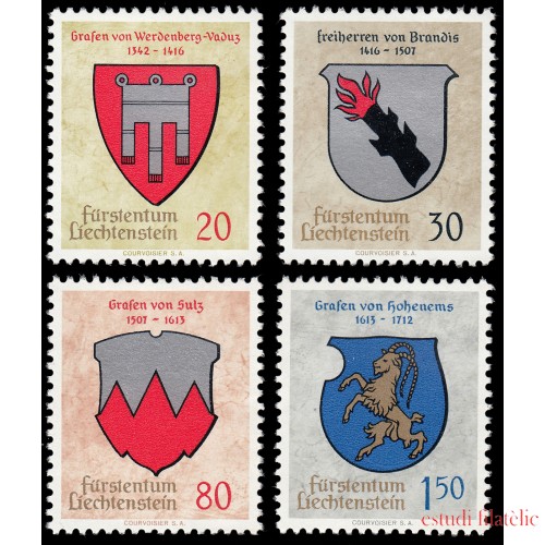 Liechtenstein 389/92 1964 Escudos MNH