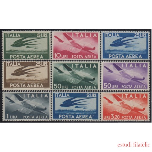 Italia Italy A 113/21 1945/47 Aviones Planes MNH