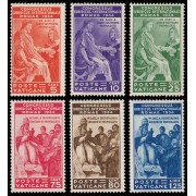 Vaticano 66/71 1935 Congreso jurídico Roma  Gregorio IX MNH