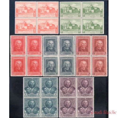 España Spain 559/65 Bl.4 1930 Colón América MNH