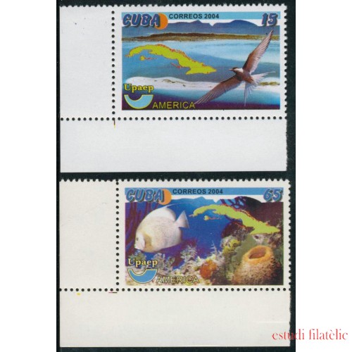 FAU1/S  Cuba 4190/91 2004 Serie América UPAEP Protección del Medio Ambiente MNH