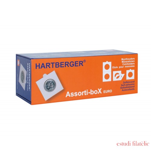 Lindner 8324 Hartberger Assorti-boX EURO, Monederos autoadhesivos