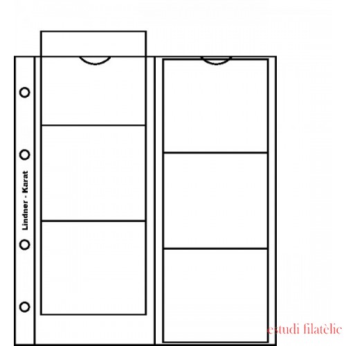 Lindner K1W Páginas para el álbum de monedas karat 