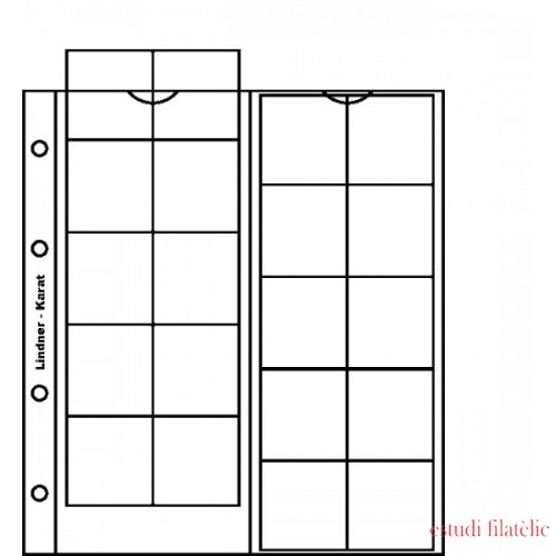 Lindner K3W Páginas para el álbum de monedas karat 