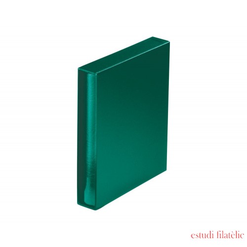 Lindner 1402-G Carpeta de anillas RONDO REGULAR, vacía, con estuche - verde