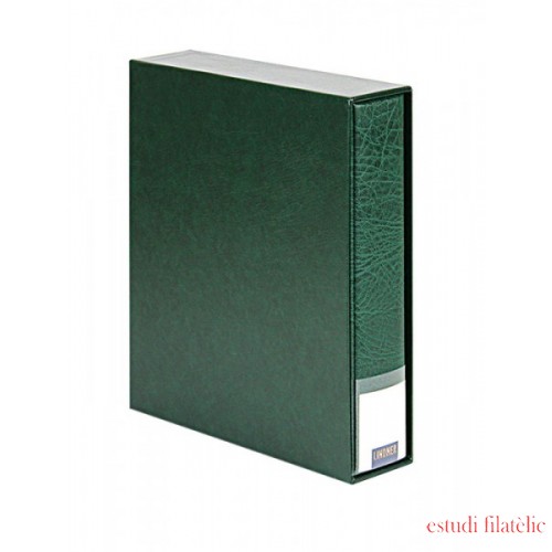 Lindner 3532-G Carpeta de anillas 3530 + funda 3531, verde