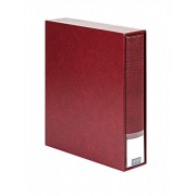 Lindner 3532-W Carpeta de anillas 3530 + funda 3531, rojo