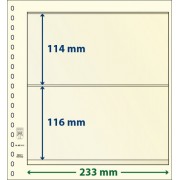 Lindner dT802212P Hojas T-Blanko Creaciones Personales Altura: 114, 116 x 233 mm pqte 5