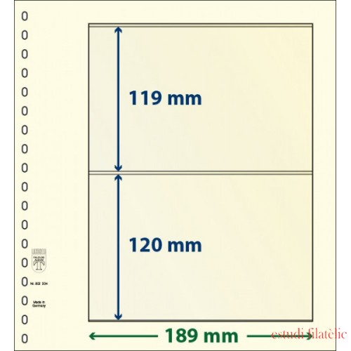 Lindner dT802204P Hojas T-Blanko Creaciones Personales Altura: 119,120 x 189 mm pqte 5