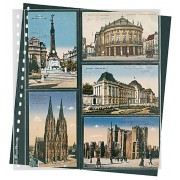 Lindner 826P Hojas Transparentes para postales Pqte de 10