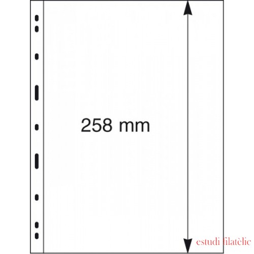 Lindner 071 Hojas UNIPLATE 258/197 mm 1 tiras en negro