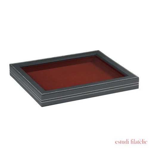 Lindner 2367-2850E Nera M con ventanilla 210 x 270 mm rojo oscuro