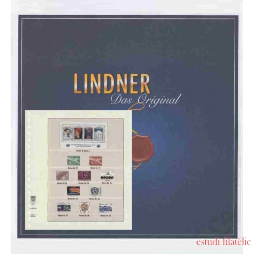 Hojas de Sellos Lindner 209PM-B-12 Austria 2012- 2014 Hojas Pre-impresas Lindner