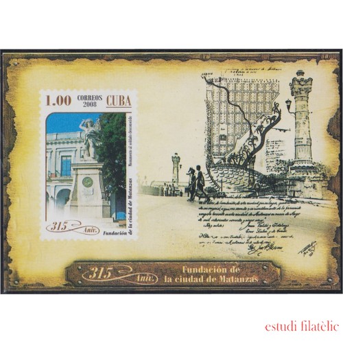 Cuba HB 247 2008 315 Años de la Fundación de la Ciudad de Matanzas MNH