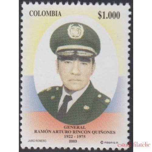 Colombia 1241 2003 Fuerzas armadas. Homenaje al General Ramon Arturo Rincon Quinones MNH