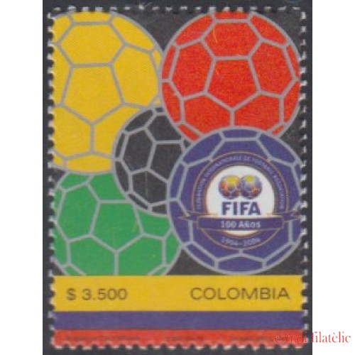 Colombia 1291 2004 100° de la FIFA MNH