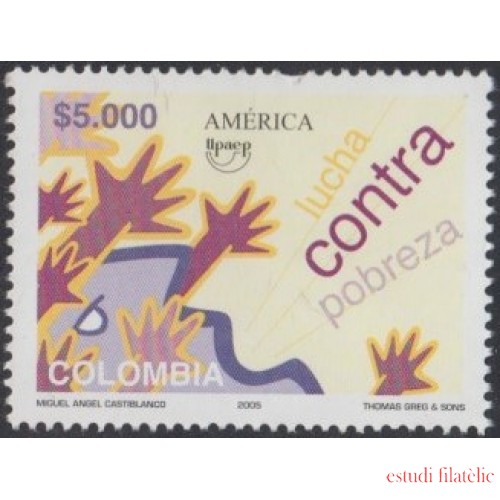 Colombia 1343 2005 Serie América UPAEP. Lucha contra la Pobreza MNH