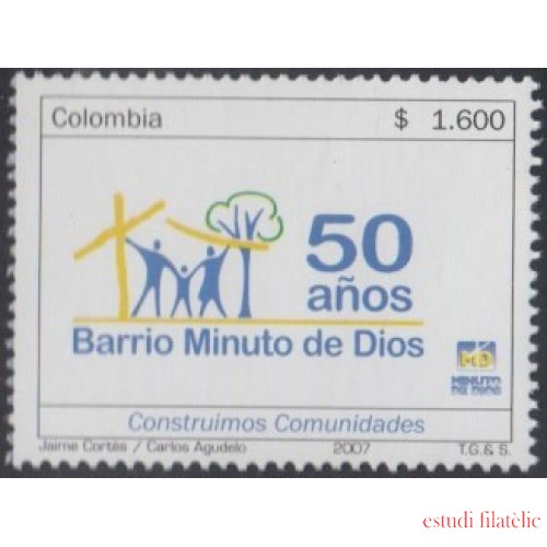 Colombia 1419 2007 50 Años del Barrio Minuto de Dios MNH