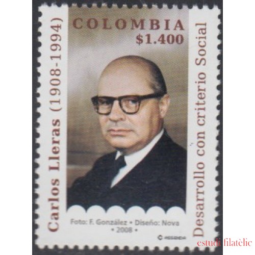 Colombia 1423 2008 Personalidad. Carlos Lleras. Hombre de Estado MNH