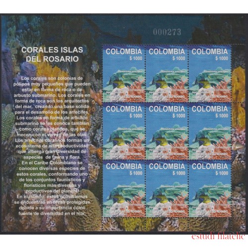 Colombia MP 1198a 2003 Fauna Marina. Corales de las Islas Rosario MNH