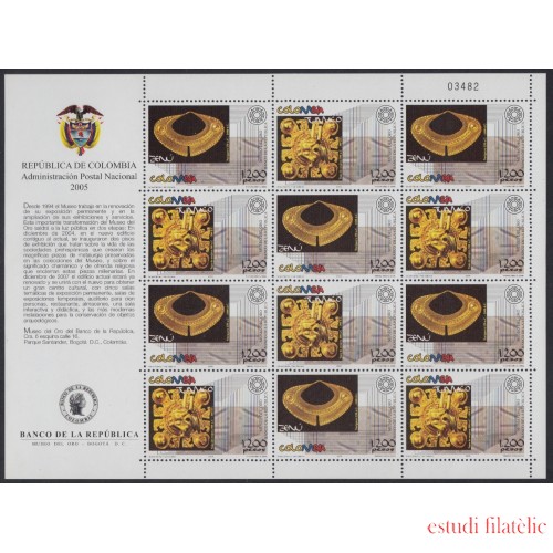 Colombia MP 1319/1320a 2005 Museo del Oro  MNH