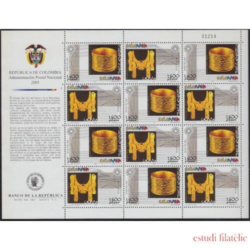 Colombia MP 1321/1322a 2005 Museo del Oro (II) MNH