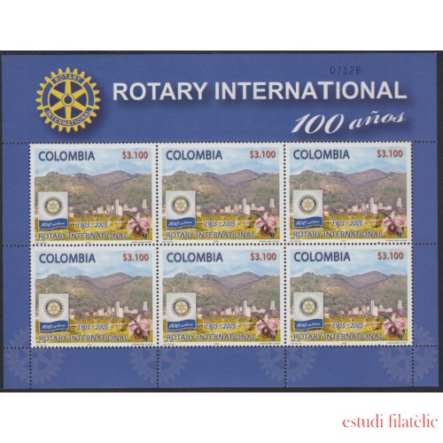 Colombia MP 1323 2005 100° de Rotary Club MNH