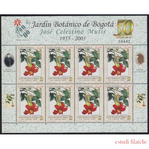 Colombia MP 1338 2005 Flora. 50 Años  del Jardín Botánico Jose Celestino Mutis MNH