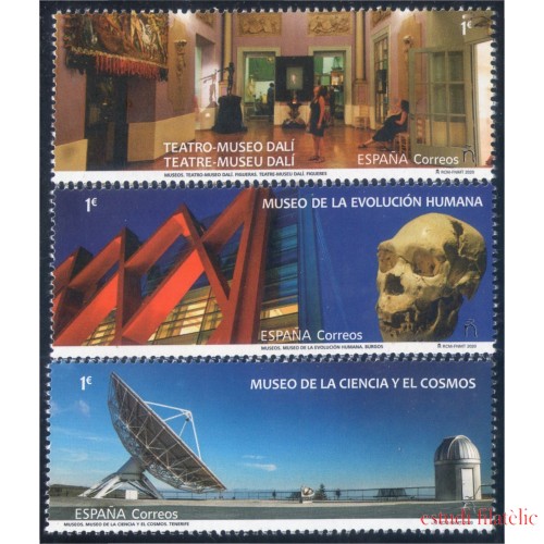 España Spain 5392/94 2020 Museos Dalí Evolución Humana y Ciencia MNH