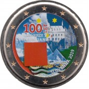 Eslovenia 2019 2 € euros conmemorativos Color Universidad de Ljubljana