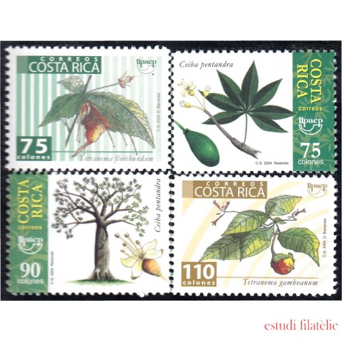 Costa Rica 748/51 2004 Serie América UPAEP Flora y Fauna Autóctona MNH