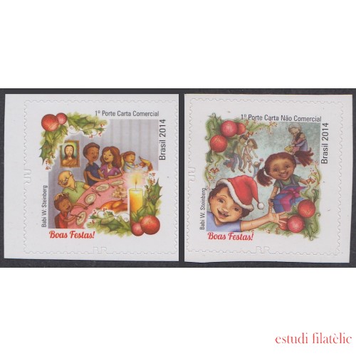 Brasil Brazil 3366/67 2014 Navidad Chritsmas MNH