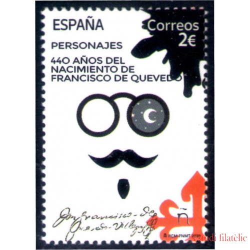 España Spain 5428 2020 440 Años del nacimiento de Francisco de Quevedo MNH