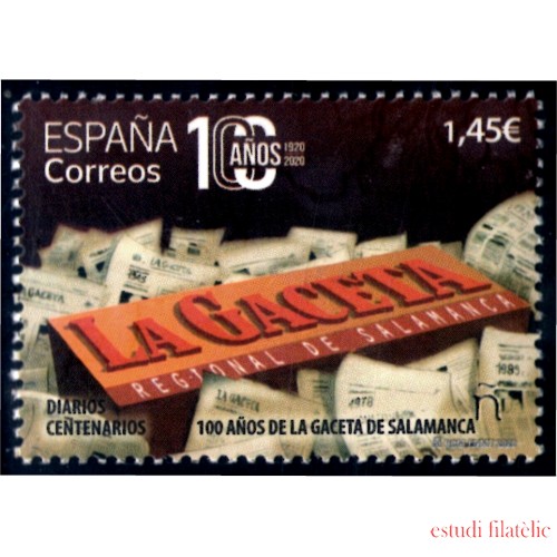 España Spain 5425 2020 100 Años de la Gaceta Regional de Salamanca MNH