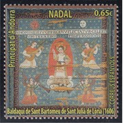 Andorra Española 506 2020 Baldaquino de San Bartolomé de Sant Julià de Lòria MNH