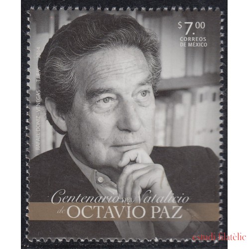 México 2806 2014 Octavio Paz MNH