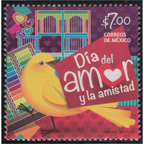 México 3029 2017 Día del amor y la amistad MNH