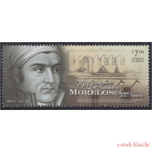 México 2932 2015 José María Morelos MNH