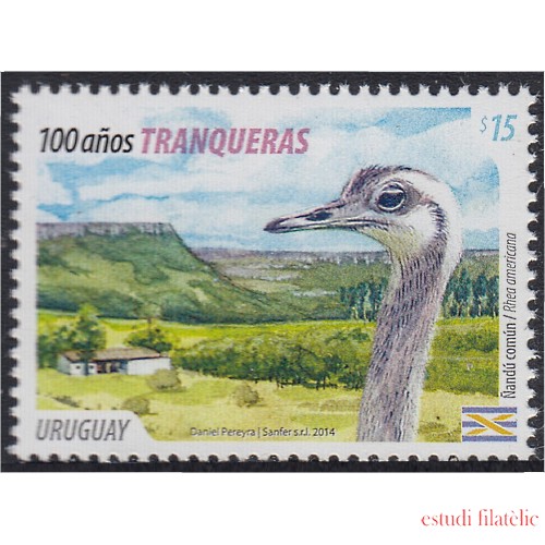 Uruguay 2688 2014 Rhea Americana Ave MNH