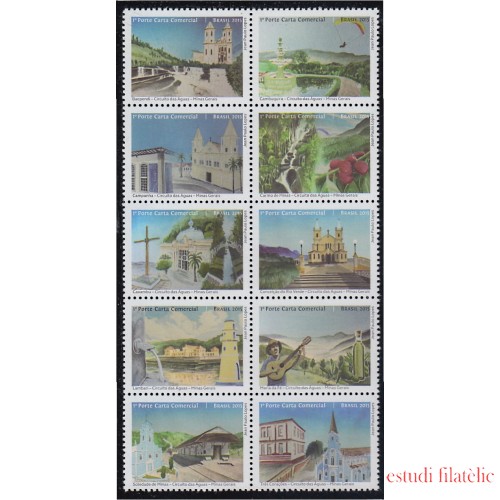 Brasil Brazil 3461/70 2015 Circuitos de agua MNH