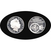 Alderney 2012 5 libras Escudo Shield Moneda de Plata