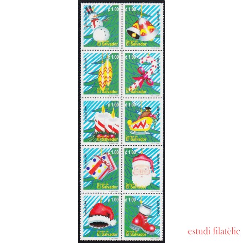 El Salvador 1471/80 2000 Navidad MNH