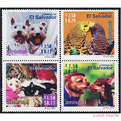 El Salvador 1483/86 2000 Animales  MNH