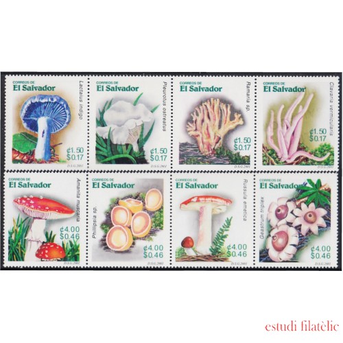 El Salvador 1489/96 2002 Flora. Setas MNH