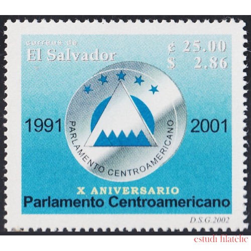 El Salvador 1514 2002 X Años del parlamento Centroamericano MNH