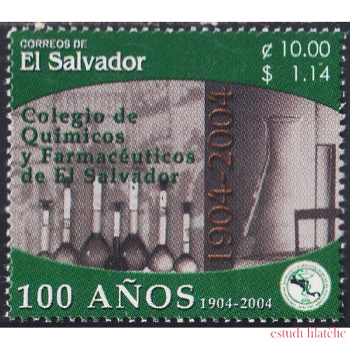 El Salvador 1569 2004 100° de la Escuela de Quimica y de Farmacia del Salvador MNH